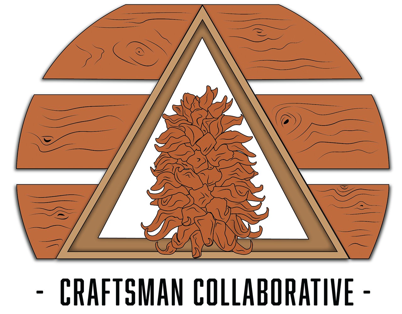 Craftsman Collaborative Logo Handcrafted Pine